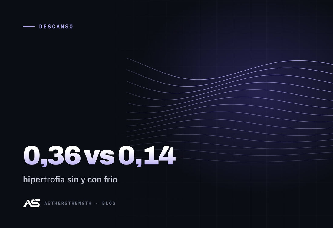 Baños de hielo: ¿te recuperan mejor o frenan tu músculo? · 0,36 vs 0,14 hipertrofia sin y con frío