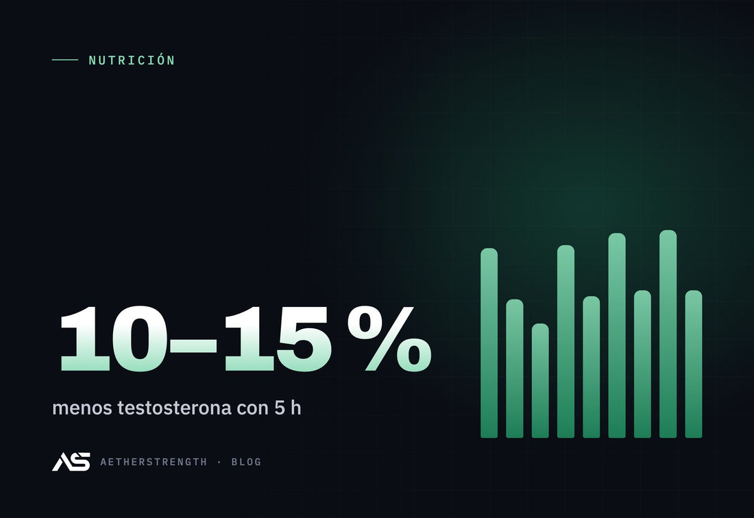 Cómo subir la testosterona de forma natural (y lo que es humo) · 10–15 % menos testosterona con 5 h