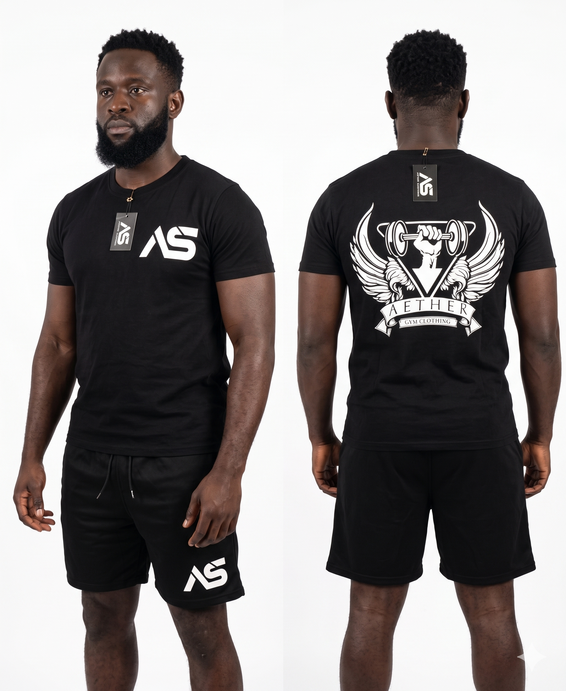 Camiseta de Manga Corta de Algodón